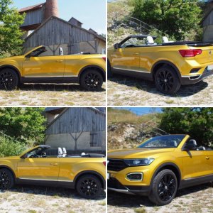 Mein neues T-Roc Cabrio in Kurkumagelb