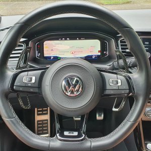 VW Tiguan AD Schaltwippen Lenkrad Nachrüstpaket